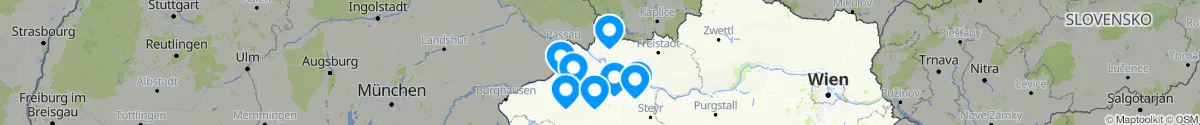 Kartenansicht für Apotheken-Notdienste in der Nähe von Oberkappel (Rohrbach, Oberösterreich)